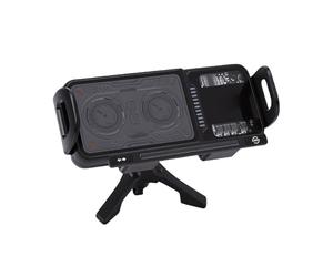 ZDAGELD 15W Wireless Car Charger Mount with LED Light, Double Coil Structure, One Key Rotation, Wide Compatibility, Strong Clamping Power, Smart Rotation for Samsung S25 Ultra S24 S23