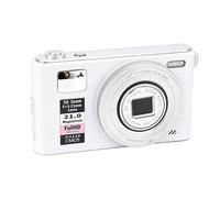 ZDAGELD 4K Digital Camera 64MP Compact Travel Camera with 5X Optical Zoom, 3 Inch Touch Screen Point and Shoot Vlogging with Autofocus, Smart Tracking and Front Selfie Mirror (White)