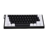 ZDAGELD 61 Keys Wired Keyboard, Portable RGB Backlit Mechanical Feel Computer Keyboard with 60 Percent Layout Support for, Support for OS X, for IOS, for (Black and White)