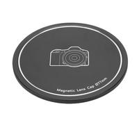 ZDAGELD 77mm Magnetic Threaded Lens Cap, Lightweight 6063 Aluminium Alloy Protective Cover with Soft Flocked Lining, Dual-Mount Quick Release Cap for DSLR Mirrorless Cameras