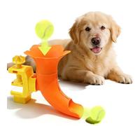 ZDAGELD Automatic Dog Ball Launcheres, Adjustable Height & Distance Interactive Puppy Thrower Toy Portable Pet Exercise Device for Indoor Outdoor Daily Entertainment Training