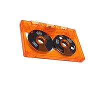 ZDAGELD Blank Sound Recording Cassette Tape, Metal Reel Blank Cassette Tape, 50 Minute Recording, with Transparent Case, Recording Paper for Music Recording