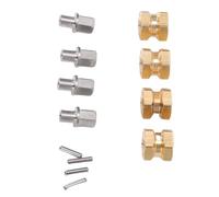 ZDAGELD Brass Wheel Adapters, Solid RC Hex Hub Extension, Damage Resistant Wheel Adapters for SCX10 1/10 Scale Crawler, Replacement for SCX10 (Gold)