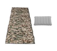 ZDAGELD Camping Mat, Foldable Sleeping Pad with Inflatable Pillow, Portable Outdoors Sleeping Mat for Office Travel RV, Made From Oxford Fabric and Pearl Cotton (camo)