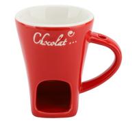 ZDAGELD Chocolate Fondue Cup, 2026 New Chocolate Fondue Mug Set with Fork, Dishwasher is Acceptable, Suitable for Cheese DessertsIdeal Gifts for Birthdays Anniversary (Red)