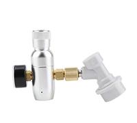 ZDAGELD Compact Regulated CO2 Charger 16g Beer Regulator Charger with Gas Disconnect for Home Draft Kegerator, Easy to Operate, PSI Range from 0 60 or 0 150, Made of Machined Anodised (0-60PSI)
