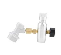 ZDAGELD Compact Regulated CO2 Charger 16g Beer Regulator Charger with Gas Disconnect for Home Draft Kegerator, Easy to Operate, PSI Range from 0 60 or 0 150, Made of Machined Anodised (0-150PSI)