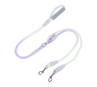 ZDAGELD Double Dog Leash for Two Dogs, Dual Pet Walking Training Rope with Ergonomic Foam Padded Handle Heavy Duty Durable Split for Outdoor Daily Strolling (1.2cm*0.8M+1.0cm*0.6M)