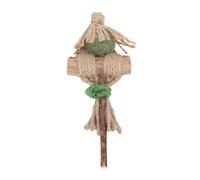 ZDAGELD Durable Natural Silver Vine Cat Catnip Stick Toy Chew,Teething Chew Toy for Teeth Cleaning,Interactive Indoor Cat Satisfying Licking,with Its Unique Shape, Let's Your Cats (Scarecrow Style)