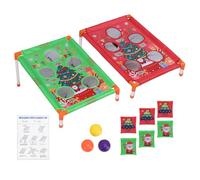 ZDAGELD Durable Plastic Board, Enhance Hand Eye Coordination, Fun Indoor Cornhole Game Set for Christmas Party Activities, Easy to Store, Carry, Outdoor (Double Board)