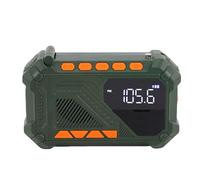 ZDAGELD Emergency Wind Up Radio with 4000mAh Power Bank Hand Crank Generator Solar Charging, AM/FM/WB Battery，Solar Torch, SOS Signal Mobile Charger for Outdoor