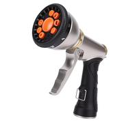 ZDAGELD Garden Hose Nozzle, Zinc Alloy High Pressure Water Sprayer with 9 Adjustable Spray Modes, Heavy Duty Hose Spray Nozzle for Gardening Lawn Care Car Cleanup