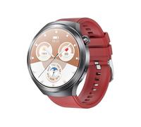 ZDAGELD Large Screen Smartwatch with Health Monitoring, NFC Function for Men and Women, IP68, Efficient Daily Use, Multifunctional Convenience (Red Silicone Strap)