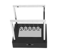 ZDAGELD Newtons Balls, Science Physics Gadget Educational Tool with LED， Office Home Desk Imaginative Decoration Stress Relief for Office, Home, School, Educate