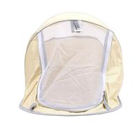 ZDAGELD Portable Cat Tent Kitten Tent Cave Sunlight Proof Waterproofing Mesh Sides Foldable Pet Enclosure for Camping, Instant Set Up, Non Slip Bottom, Compact Frame, Beige