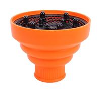 ZDAGELD Universal Diffuser Hairdryer Attachment for Curly Hair Foldable Silicone Hair Dryer Diffuser, Portable Travel Blow Dryer Nozzle with Heat Resistant Grid Structure Design