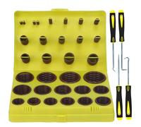 ZDBB 382 PCS 30 Sizes SAE Viton O Ring Assortment Kit for Aviation Car Engines Cylinders Hydraulic Plumbing Various Industrial with 4 Pcs Pick and Hook Set