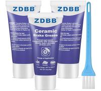 ZDBB Ceramic Brake Lubricant High-Temperature Resistant & Anti-Corrosion Eliminates Caliper Squeal Special Edition for Automotive Brake Systems 1 oz - 3-piece pack