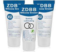 ZDBB Silicone Grease for O Rings,plumber's silicone grease for Automotive Air Conditioning, Tap, Valve Seal O-Rings,1 oz 3-Pack