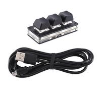 ZDdp Multimedia OSU Gaming Keypad 3 Key Custom Programming Macro Keyboard Copy Paste HID Mechanical Keyboard Easy to Use (Black)