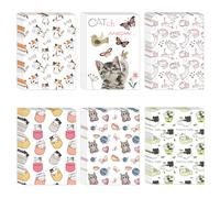 ZDDPDJ Diamond Painting Release Paper 60 Pieces Cat Decorative Single Side Release Sheets Cute Kitten Paper Cover Replacements for 5D Diamond Art Tool (10.5x7.4cm)