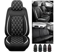 ZDDYUU 5 Seats Car Seat Covers Full Set Fit For Hyundai Kona/Kona Hybrid/Kona Electric/Kona N SUV 2018-2023 2024, Leather Auto Seat Protectors, Leather Car Seat Covers Waterproof Soft Car Seat