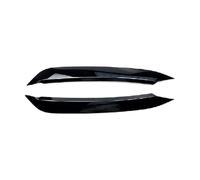 ZDDYUU Car Headlight Eyebrows for Volkswagen Polo MK6 2018-2025, ABS Plastic Eyelid Covers Headlight Decals Exterior Styling Accessories,Black
