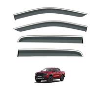 ZDDYUU Car Wind Deflectors for Ford Ranger MK4-RA 2023-2025, Sun Rain Guards Visor Car Window Shields Protector Deflectors Auto Parts Stick-On