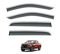 ZDDYUU Car Wind Deflectors for Ford Ranger T6.2/T9 MK2-P703 2023-2025, Sun Rain Guards Visor Car Window Shields Protector Deflectors Auto Parts Stick-On