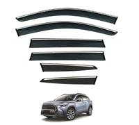 ZDDYUU Car Wind Deflectors for Toyota Corolla CROSS MK1-XG10 2021-2025, Sun Rain Guards Visor Car Window Shields Protector Deflectors Auto Parts Stick-On,6 PCS