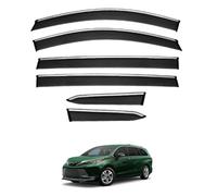 ZDDYUU Car Wind Deflectors for Toyota Grevia MK4-XL40 2022-2025, Sun Rain Guards Visor Car Window Shields Protector Deflectors Auto Parts Stick-On,6 PCS