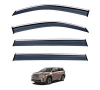 ZDDYUU Car Wind Deflectors for Toyota Highlander MK3-XU50 2015-2021, Sun Rain Guards Visor Car Window Shields Protector Deflectors Auto Parts Stick-On,4 PCS