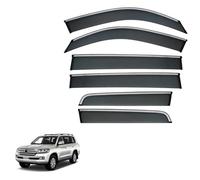 ZDDYUU Car Wind Deflectors for Toyota Land Cruiser LC200 MK9-J200 2008-2020, Sun Rain Guards Visor Car Window Shields Protector Deflectors Auto Parts Stick-On,6 PCS