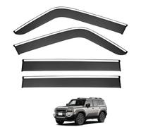 ZDDYUU Car Wind Deflectors for Toyota Prado FJ250 MK5-J250 2024-2025, Sun Rain Guards Visor Car Window Shields Protector Deflectors Auto Parts Stick-On,4 PCS