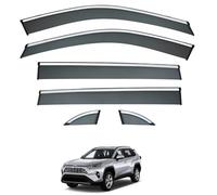 ZDDYUU Car Wind Deflectors for Toyota RAV4 MK5-XA50 2020-2025, Sun Rain Guards Visor Car Window Shields Protector Deflectors Auto Parts Stick-On,6 PCS