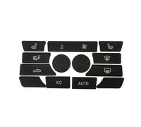 ZDDYUU Climate Control Button Repair Kit for BMW 5 Series F10 F11 F18 2010-2017, Black Vinyl Decal Stickers with White Lettering for Car HVAC Interior Buttons,Style A 13pcs With OFF