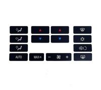 ZDDYUU Climate Control Button Repair Kit for BMW 5 Series X5 E53 E39, Black Vinyl Decal Stickers with White Lettering for Car HVAC Interior Buttons