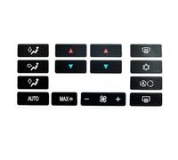 ZDDYUU Climate Control Button Repair Kit for BMW 5 Series X5 E53E39, Black Vinyl Decal Stickers with White Lettering for Car HVAC Interior Buttons