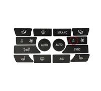 ZDDYUU Climate Control Button Repair Kit for BMW X5 Series F15 2013-2018, Black Vinyl Decal Stickers with White Lettering for Car HVAC Interior Buttons,Style B 14pcs With OFF