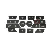 ZDDYUU Climate Control Button Repair Kit for BMW X6 Series F16 2014-2020, Black Vinyl Decal Stickers with White Lettering for Car HVAC Interior Buttons,Style C 16pcs With OFF