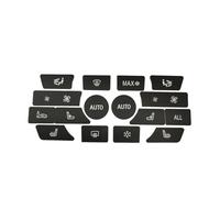 ZDDYUU Climate Control Button Repair Kit for BMW X6 Series F16 2014-2020, Black Vinyl Decal Stickers with White Lettering for Car HVAC Interior Buttons,Style C 16pcs No OFF
