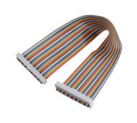 ZDE Female to Female GPIO Flat Ribbon Cable 40pin Breadboard Rainbow Jumper Wire 30cm/11.81inch Compatible with Raspberry Pi 5 4B 3 2 Model B B+