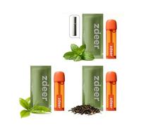 Zdeer Breath Spray Refill, Replacement Cartridge Only Compatible with zdeer Electric Breath Freshener, Oral Probiotic Mouth Freshener for Bad Breath (3 x 5ml -Green Tea+Refreshing Mint+Earl Grey Tea)
