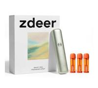 ZDEER Electric Breath Spray,Probiotic Mouth Spray for Bad Breath & Dry Mouth,Rechargeable Micro-Mist Oral Spray with 3 Flavor Cartridges,Alcohol-Free,Travel Size for Dating Office Daily Use,Green