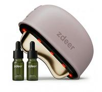 ZDEER Heated Gua Sha Face Massager with Red Light & 2 × 10ml Essential Oils, Electric Facial Sculpting Tool for Face & Neck, 3 Heat & Vibration Levels, Rechargeable Beauty Device, Pink