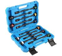 ZDETGU 10PCS 1/2 Drive Torque Stick Limiter Extension Bar Set, Color Coded Engraved Settings with Zero Calibration, for Universal Fitment