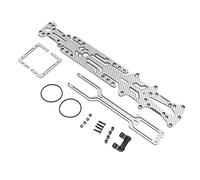 ZDETGU 110 RC Drift Car Composite Material Chassis Kit - High Strength Lightweight CNC 3K Composite Material Chassis for Enhanced Drifting Performance & Heat Dissipation (#2)