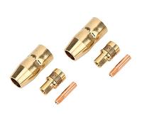 ZDETGU 14Pcs Welding Accessories Kit - Copper Brass Tips Nozzles Gas Diffusers for M100 M150 - Finish Fit for Standard Welding Guns - Replacement Parts for Enhanced