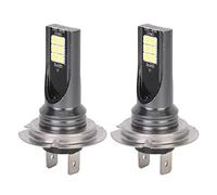 ZDETGU 2pcs H7 LED Headlight, 12LED 1000LM High Brightness 3000K Fog Light, with DC12V 24V Low Power Consumption, for Car Headlamp Direct Replacement