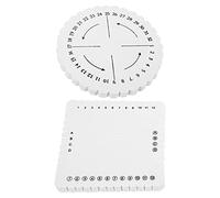 ZDETGU 2Pcs Kumihimo Disk, Round Square Braiding Disc for Weaving Rope, Handmade Macrame Tool with EVA Material, Portable Weaving Plate for Bracelets (S)